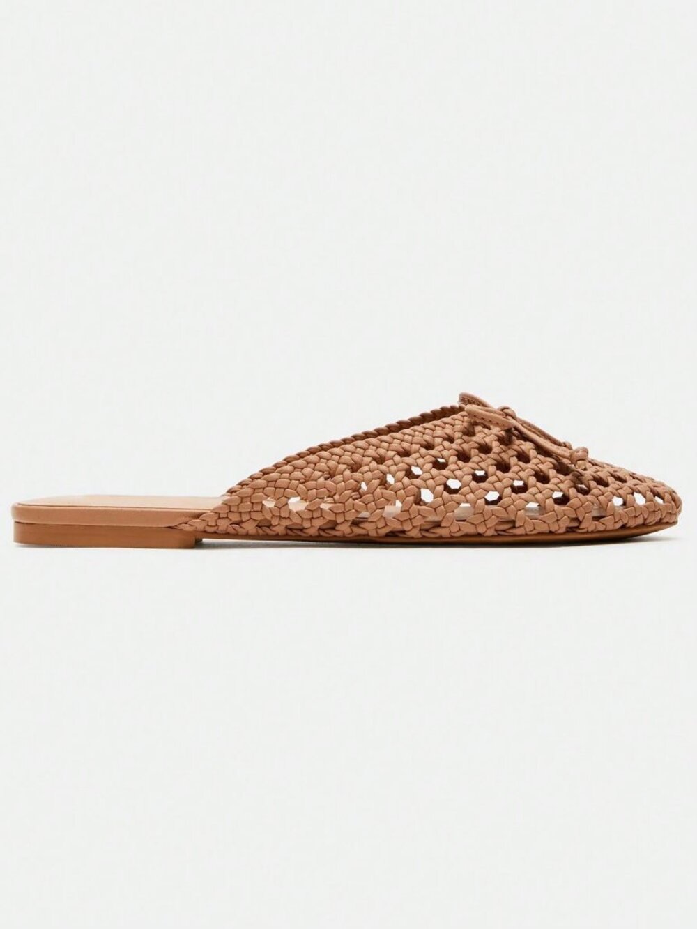 Brown Vacation Women's Mesh Woven Mules Sandals - Picture 11 of 11